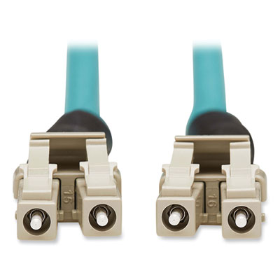 Tripp Lite Industrial Duplex Fiber Optic Patch Cable, 32.8 ft, Aqua, Ships in 7-10 Business Days (N82010MIND)