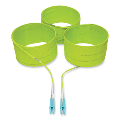 Tripp Lite OM5-Rated Duplex Multimode Fiber Optic Patch Cable, 65.6 ft, Lime Green, Ships in 7-10 Business Days (N82020MOM5)