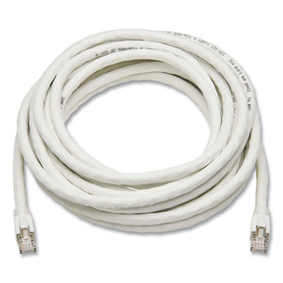 Tripp Lite CAT8 Snagless Patch Cable, 30 ft, White, Ships in 7-10 Business Days (N272030WH)