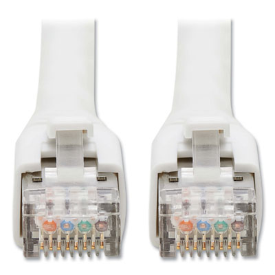 Tripp Lite CAT8 Snagless Patch Cable, 30 ft, White, Ships in 7-10 Business Days (N272030WH)