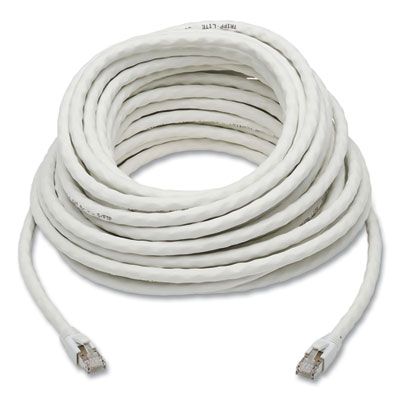 Tripp Lite CAT8 Snagless Patch Cable, 50 ft, White, Ships in 7-10 Business Days (N272050WH)