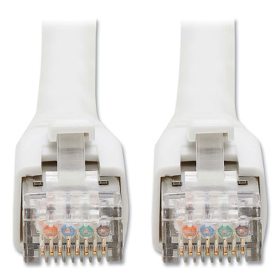 Tripp Lite CAT8 Snagless Patch Cable, 50 ft, White, Ships in 7-10 Business Days (N272050WH)
