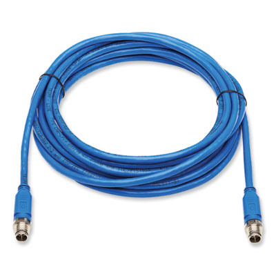 Tripp Lite M12 X-Code CAT6 Ethernet Cable, 32.8 ft, Blue, Ships in 7-10 Business Days (NM1260110MBL)