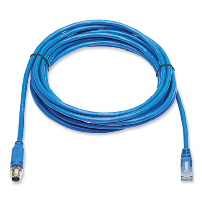 Tripp Lite M12 X-Code to RJ45 CAT6 Ethernet Cable, 16.4 ft, Blue, Ships in 7-10 Business Days (TRPNM1260205MBL)
