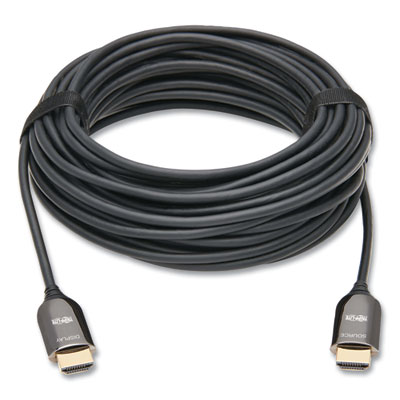 Tripp Lite HDMI Plenum-Rated Active Fiber Optic Cable, 65.6 ft, Black, Ships in 7-10 Business Days (P568F20M8K6)