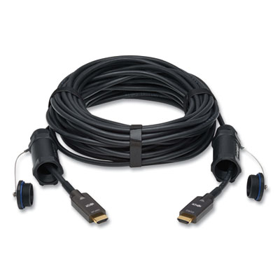 Tripp Lite High-Speed Armored Hooded HDMI Active Fiber Optic Cable, 98.4 ft, Black, Ships in 7-10 Business Days (P568FA30MW)