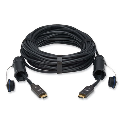 Tripp Lite High-Speed Armored Hooded HDMI Active Fiber Optic Cable, 164 ft, Black, Ships in 7-10 Business Days (P568FA50MW)