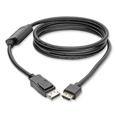 Tripp Lite DisplayPort 1.4 to HDMI Active Adapter Cable, 6 ft, Black, Ships in 7-10 Business Days (P582006HDV4A)