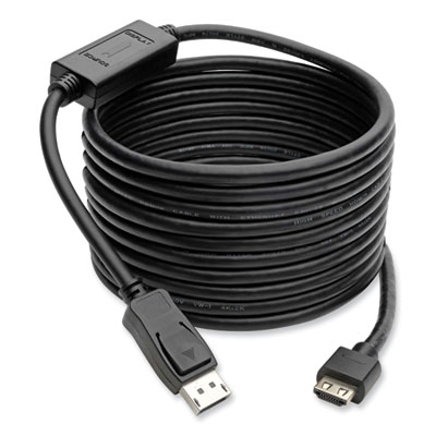 Tripp Lite DisplayPort 1.4 to HDMI Active Adapter Cable, 15 ft, Black, Ships in 7-10 Business Days (P582015HDV4A)