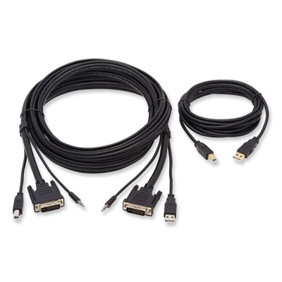 Tripp Lite DVI KVM Cable Kit, 10 ft, Black, Ships in 7-10 Business Days (P784010U)