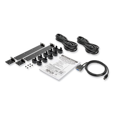 Tripp Lite 10-Outlet 2.4kW Single-Phase Local Metered Automatic Transfer Switch PDU, 12 ft Cord, Black, Ships in 7-10 Business Days (PDUMH15HVAT)