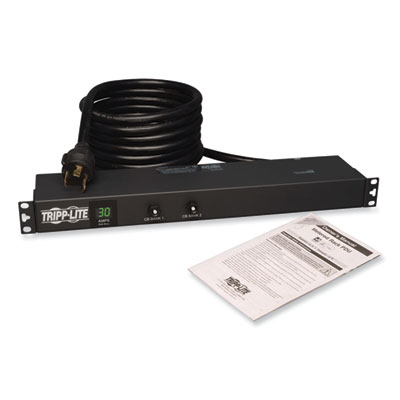Tripp Lite 12-Outlet 2.9kW Single-Phase Local Metered PDU, 15 ft Cord, Black, Ships in 7-10 Business Days (TRPPDUMH30)