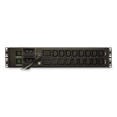Tripp Lite 18-Outlet 5.5kW Single-Phase Local Metered PDU with 12 ft Cord, Black, Ships in 7-10 Business Days (PDUMH30HV)