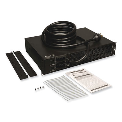 Tripp Lite 18-Outlet 5.5kW Single-Phase Local Metered PDU with 5.9 ft Cord, Black, Ships in 7-10 Business Days (PDUMH30HV6)