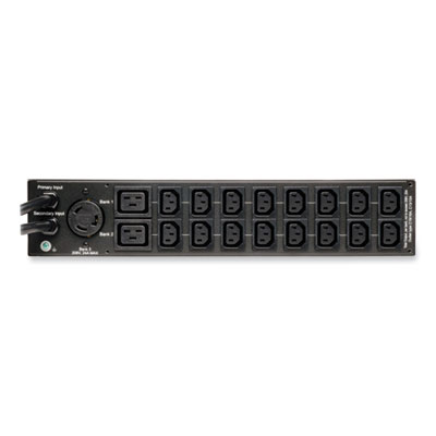 Tripp Lite 19-Outlet 5.8kW Single-Phase Local Metered Automatic Transfer Switch PDU, 10 ft Cord, Black, Ships in 7-10 Business Days (TRPPDUMH30HVAT)