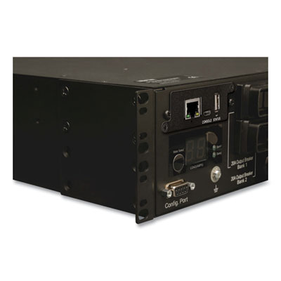 Tripp Lite 16-Outlet 7.4kW Single-Phase Switched PDU, 12 ft Cord, Black, Ships in 7-10 Business Days (PDUMH32HVNET)