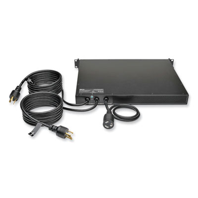 Tripp Lite One-Outlet 3.8kW Single-Phase Monitored Automatic Transfer Switch PDU, 10 ft Cord, Black, Ships in 7-10 Business Days (PDUMNH20HVAT)