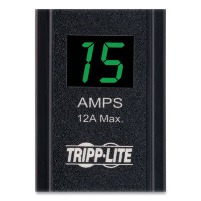 Tripp Lite 16-Outlet 1.4kW 100-127V Single-Phase Local Metered PDU, 15 ft Cord, Black, Ships in 7-10 Business Days (PDUMV15)