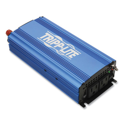 Tripp Lite 750 W Light-Duty Compact Power Inverter, USB, Blue, Ships in 7-10 Business Days (PINV750)