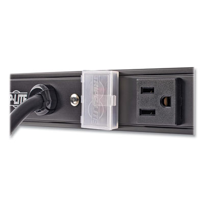 Tripp Lite Eight-Outlet 1,800W Vertical Power Strip, 15 ft Cord, Black, Ships in 7-10 Business Days (PS2408B)