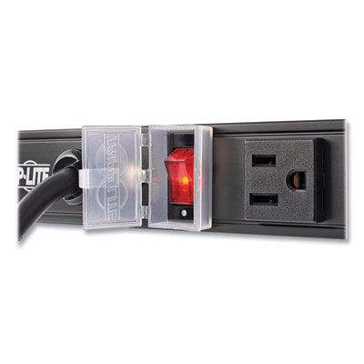 Tripp Lite Eight-Outlet 1,800W Vertical Power Strip, 15 ft Cord, Black, Ships in 7-10 Business Days (PS2408B)