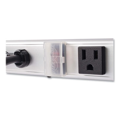Tripp Lite 12-Outlet 1,800W Right-Angle Outlet Vertical Power Strip, 15 ft Cord, Silver, Ships in 7-10 Business Days (PS3612RA)