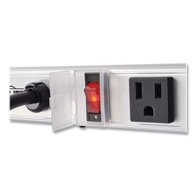 Tripp Lite 12-Outlet 1,800W Right-Angle Outlet Vertical Power Strip, 15 ft Cord, Silver, Ships in 7-10 Business Days (PS3612RA)