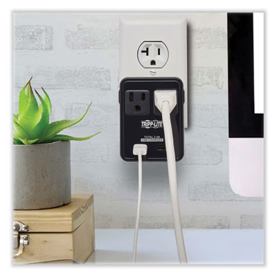 Tripp Lite Safe-IT Two-Outlet Universal Travel Charger, Black , Ships in 7-10 Business Days (SK2UTRAVAM)