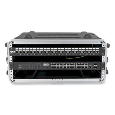 Tripp Lite ABS Server Rack Equipment Shipping Case, 4U, 75 lbs Capacity, Black, Ships in 7-10 Business Days (SRCASE4U)