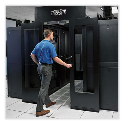 Tripp Lite Sliding Double-Door Kit for Hot/Cold Aisle Containment System, Black, Ships in 7-10 Business Days (TRPSRCTMTSDD)