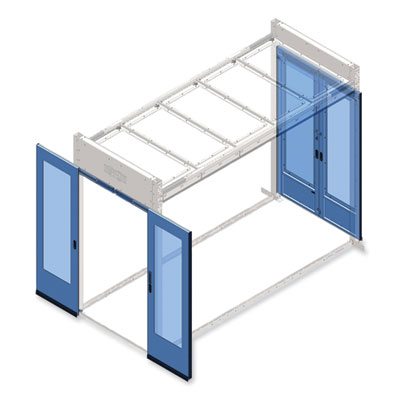 Tripp Lite Sliding Double-Door Kit for Hot/Cold Aisle Containment System, Black, Ships in 7-10 Business Days (TRPSRCTMTSDD)