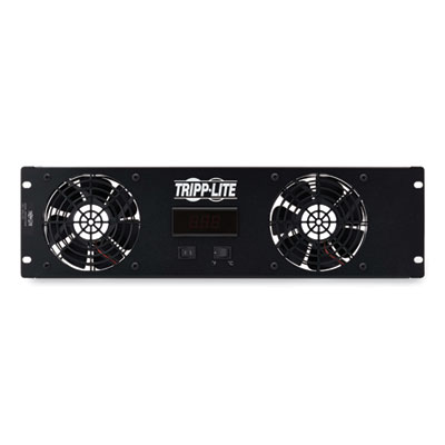Tripp Lite Digital Temperature Sensor, 2 High-Performance Fans, 3U, Black, Ships in 7-10 Business Days (SRFAN3UTEMP)