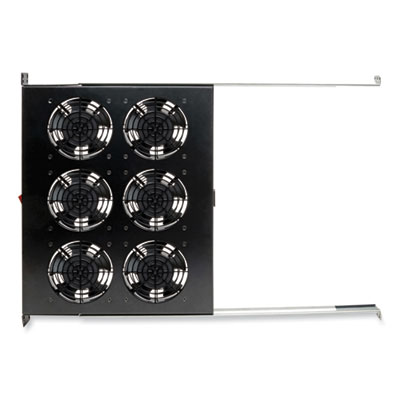 Tripp Lite 6-Fan Tray for 19" Racks, 1U, 576 CFM, Black, Ships in 7-10 Business Days (TRPSRFANTRAY6)