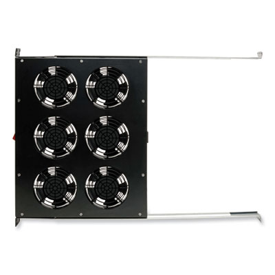 Tripp Lite 6-Fan Tray for 19" Racks, 1U, 576 CFM, Black, Ships in 7-10 Business Days (TRPSRFANTRAY6)