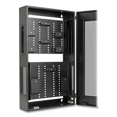 Tripp Lite SmartRack Low-Profile Vertical-Mnt Switch-Depth Wall-Mnt Structured Wiring Enclosure,3U,150lb Cap,BK,Ships in 7-10 Bus Days (SRWF6UMOD)