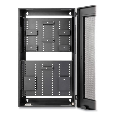 Tripp Lite SmartRack Low-Profile Vertical-Mnt Switch-Depth Wall-Mnt Structured Wiring Enclosure,3U,150lb Cap,BK,Ships in 7-10 Bus Days (SRWF6UMOD)