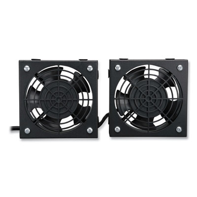 Tripp Lite SmartRack 2-Fan Wall-Mount Roof Fan Kit, 210 CFM, Black, Ships in 7-10 Business Days (SRXFANWM)