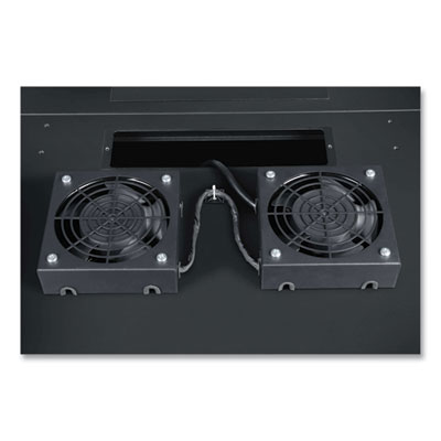 Tripp Lite SmartRack 2-Fan Wall-Mount Roof Fan Kit, 210 CFM, Black, Ships in 7-10 Business Days (SRXFANWM)