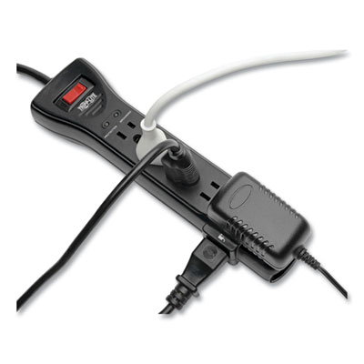 Tripp Lite Protect It! Seven-Outlet Surge Protector, 7 AC Outlets, 25 ft Cord, 2,160 J, Gray, Ships in 7-10 Business Days (SUPER725B)