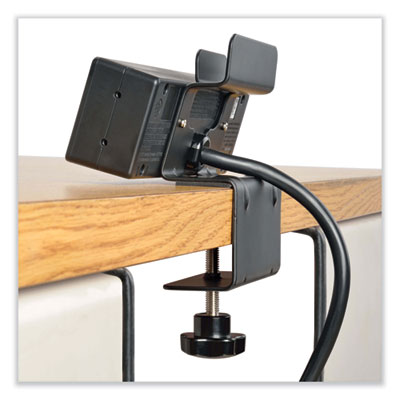 Tripp Lite Protect It! Three-Outlet Surge Protector with Desk Clamp, 4 AC Outlets, 10 ft Cord, 510 J, Black, Ships in 7-10 Business Days (TLP310USBC)