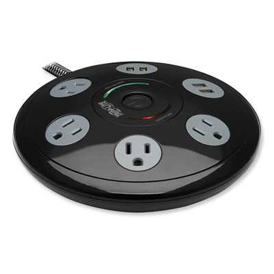 Tripp Lite Conference Power Surge Protector, 4 AC Outlets, 6 ft Cord, 1,800 J, Black, Ships in 7-10 Business Days (TRPTLP406USBUFO)