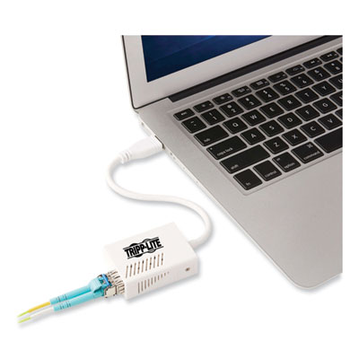 Tripp Lite USB 2.0 to LC Multimode Fiber Optic Ethernet Adapter, White, Ships in 7-10 Business Days (U236MMFLC)