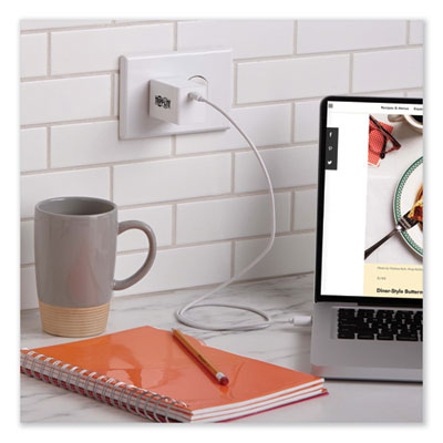 Tripp Lite 60 W Compact USB-C Wall Charger, White, Ships in 7-10 Business Days (U280W0160C1G)