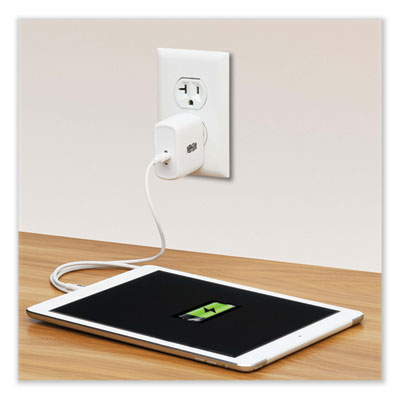 Tripp Lite Compact USB-C Wall Charger, White, Ships in 7-10 Business Days (TRPU280W0165C1G)