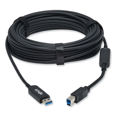 Tripp Lite USB-A to USB-B Active Fiber Optic Cable, 98.4 ft, Black, Ships in 7-10 Business Days (TRPU328F30M)