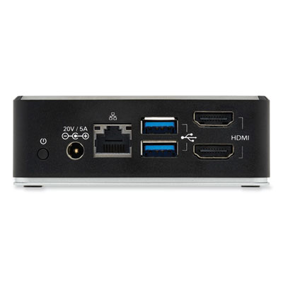 Tripp Lite Dual HDMI Dual Display USB-C Dock, 3.5 mm/HDMI/RJ45/USB-A/USB-C PD Charging, Black, Ships in 7-10 Business Days (U442DOCK20B)