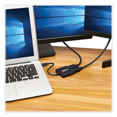 Tripp Lite USB-C HDMI Dual Display Adapter, HDMI/USB, Black, Ships in 7-10 Business Days (TRPU4442HMST4K6)