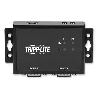 Tripp Lite RS-422/RS-485 USB to Serial FTDI Adapter with COM Retention, Two DB9 (M)/USB-B (F), Black, Ships in 7-10 Business Days (TRPU208002IND)