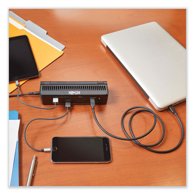 Tripp Lite Eight-Port USB Smart Charging Station, 8 Devices, 9.06 x 5.71 x 3.35, Black, Ships in 7-10 Business Days (U280008CQCST)