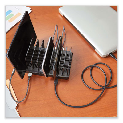 Tripp Lite Eight-Port USB Smart Charging Station, 8 Devices, 9.06 x 5.71 x 3.35, Black, Ships in 7-10 Business Days (U280008CQCST)